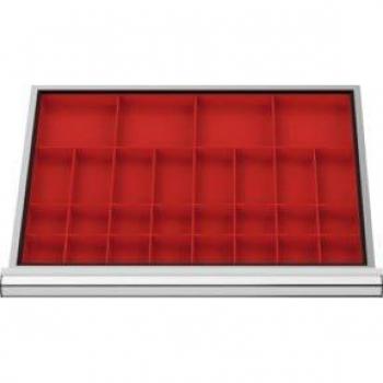 Compartimentage tiroir Stier – Bacs 4×KTK 150 x 150 mm BLH 100 mm