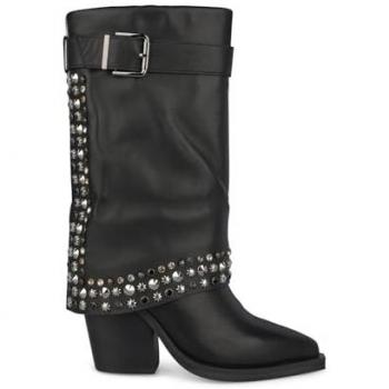 Botas de Piel para Mujer Alma en Pena con Detalles de Tachuelas