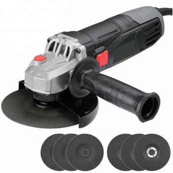 Frullino 125 mm Smerigliatrice angolare 750W Flex con 6 dischi e manico adattabile