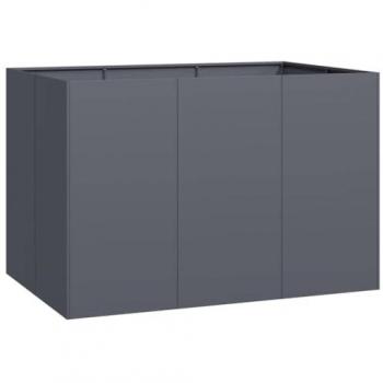 VidaXL Pflanztrog Anthrazit 120x80x80 cm Stahl