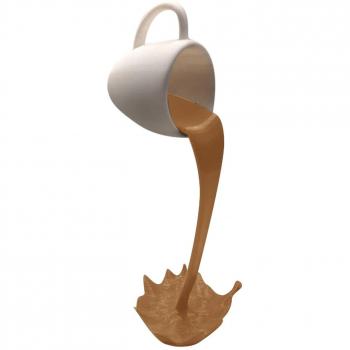 Escultura de Café en Derrame