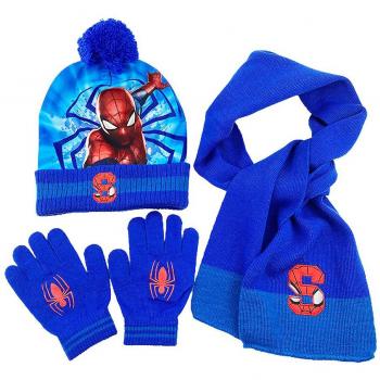 Set Hiver Spiderman pour Garçons 3‑8 ans – Chapeau, Foulard & Gants