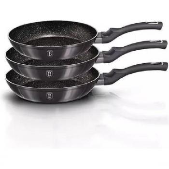 BerlingerHaus Set 3 pezzi Carbon Pro – Padella + Pentola Grigio