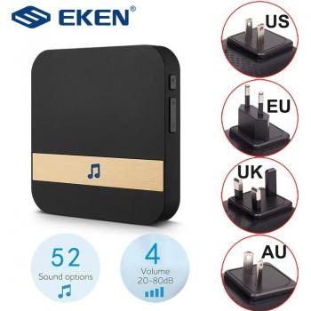 Wireless WiFi Door Bell AC 110-220V with XSH App for EKEN V5 V6 V7 M3