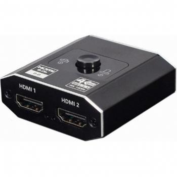 Comutador HDMI 4K 2 Portas Gembird DSW-HDMI-21 Preto