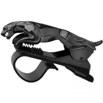 Soporte de teléfono para coche ajustable con diseño de leopardo