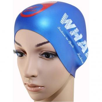 Bonnet de bain silicone flexible pour adulte, étanche, protection des oreilles et cheveux longs