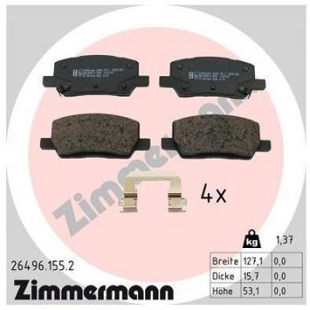 Conjunto de Pastillas de Freno Zimmertank 26496.155.2