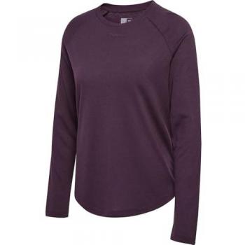 Camiseta Hummel Mt Vanja Lila Manga Larga Mujer