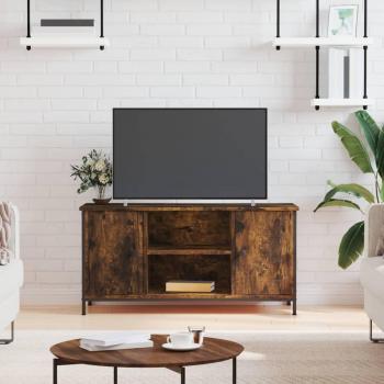 Estantería Elegante para Televisor en Madera de Roble Ahumada 100x40x50 cm
