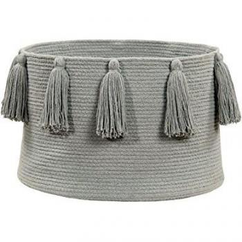Cesta de Algodón Gris Claro