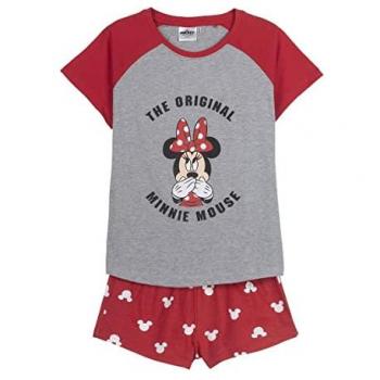Piżama Minnie krótka z jedwabistego materiału
