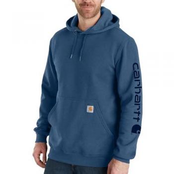Carhartt Sudadera Azul Midweight Con Logo y Capucha 2025
