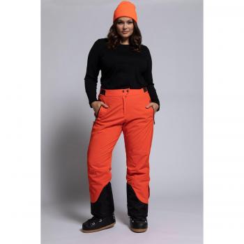 Plus Size Waterproof Windproof Breathable Fully Lined Ski Pants for Women, Red, Size 18, Polyester