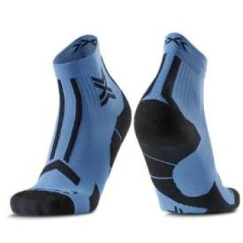 TrailRun Discovery Mini‑Sox Mineral Blue/Black – UK 3–5