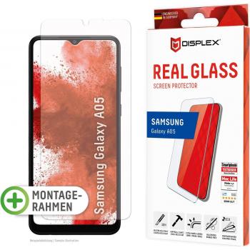 Displex Panzerglas (10H - 2D) für Samsung Galaxy A05 - Eco-Montagerahmen - kratzer-resistent - Samsung - Galaxy A05 - Trockene Anwendung - Staubresistent - Schlagfest - Kratzresistent - Schockresistent - Transparent - 1 Stück(e) (01884)