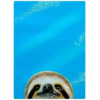Inquisitive Sloth Cutting Board Blue