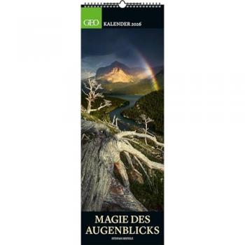 Magische Momente 2026 – GEO Vertikal XXL Wand‑Fotokalender (34×98 cm)