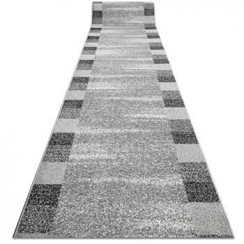 Silver Etna Runner Rug – Sand Grey with 70 cm Grey Edge (70x580 cm)