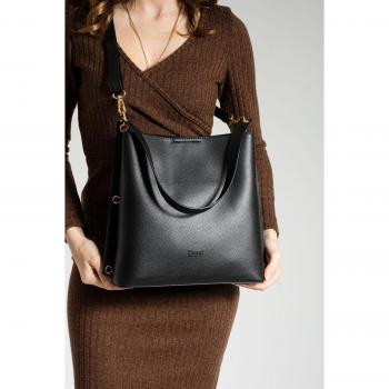 Borsa multifunzionale in pelle con tracolla incrociata per donna, grigia
