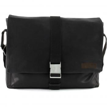 Goldhawk Klickverschluss Leder schwarz Collegetasche Strellson
