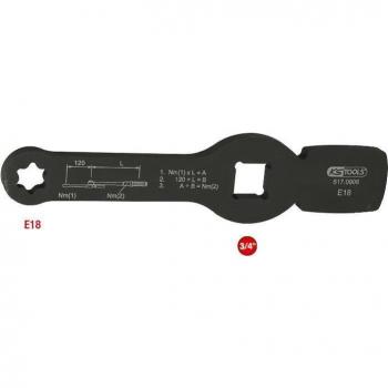Clé à frapper pour raccords d'étriers de frein - KS TOOLS