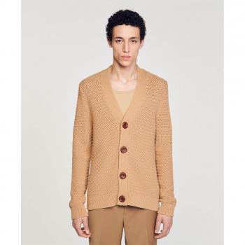 Campera Caballero Camel Sandro Con Cierre a Botones