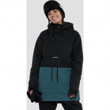 Derin II Jeans Jacket Nero a Mezza Zip