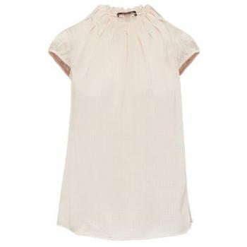 Comma Satinbluse Kurzarm mit All‑Over‑Print