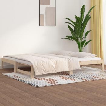 Sofá cama de madera de pino 2x(90x190) cm
