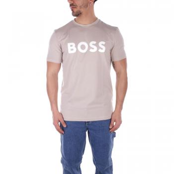 Boss Maglietta A Maniche Corte Thinking Light Beige L