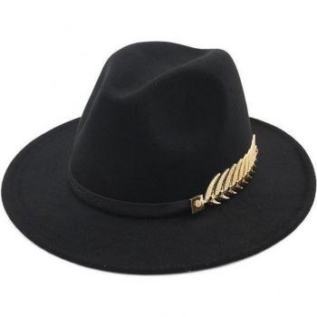 Sombrero de jazz femenino con estilo retro