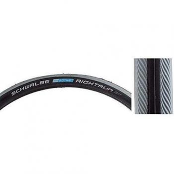 Pneu Schwalbe RightRun 24x1,00 noir bande grise TR