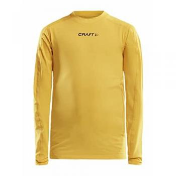 Kinder-Kompressions-Shirt Craft pro control LS Gelb 12/14 Jahre