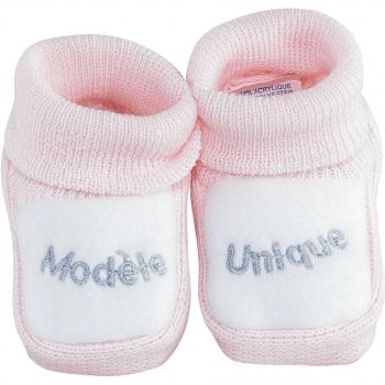 Trois kilos sept - Chaussons Bébé - Rose Modèle unique - 0-3 Mois