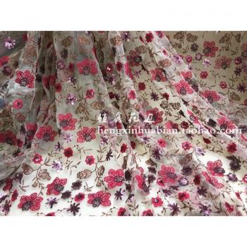 130cm Performance Dress Applique DIY Bridal Headdress Scarf Veil Lace Fabric Patch