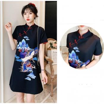 Vintage Cheongsam Robe for Women