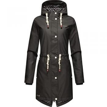 Navahoo Regenjacke Flower of Ocean modischer Damen Outdoor Regenmantel