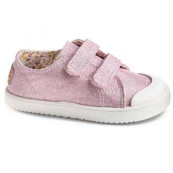 Baskets Enfant Pablosky BASIC CANVAS Rose
