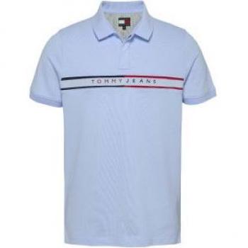 Polo Tommy Jeans Maniche Corte Chic Blu