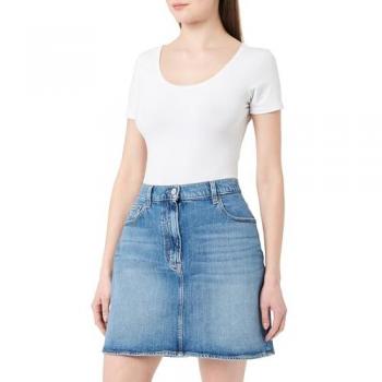 Jupe Tommy Jeans MOM SKIRT BI0134 en denim bleu
