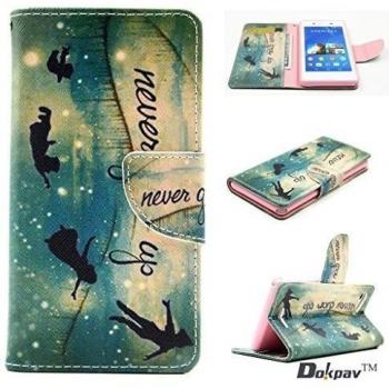 Dokpav®SONY Xperia E3 Funda, Ultra Delgado Del Tirón La Cubierta Del Caso De Cuero Delgada De La PU Para SONY Xperia E3 Con Bolsillos Interiores Para Tarjetas
