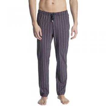 Calida Remix Basic Pyjamahose für Herren, XXL, Rot, 100% Baumwolle