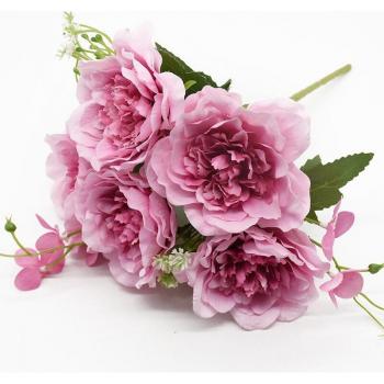 Fleurs artificielles de pivoines - 10 bouquets