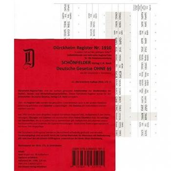 DürckheimRegister SCHÖNFELDER OHNE §§