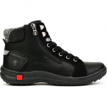 Botines Negras para Mujer Coronel Tapiocca con Cuello de Lana