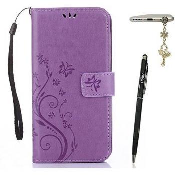 Housse Samsung A3 2017 Cuir PU Motif Papillon