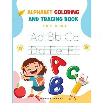 Alphabet Coloring and Tracing Book for kids