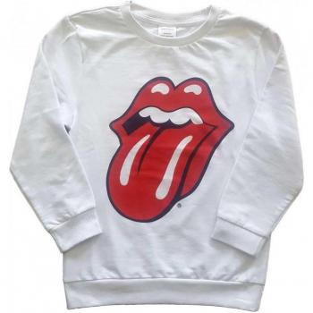 Sweat Rolling Stones pour enfants 7-8 ans blanc