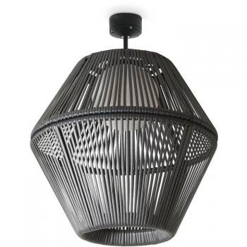 Colgante NELL E27 15W CRISTHER 857D-G05X1A-58 Grafito